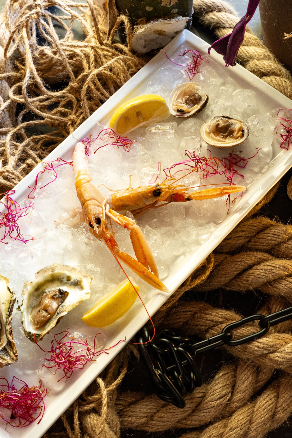 Oli Mare – oysters and scampi platter, Poreč